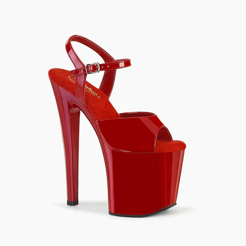 Pleaser Enchant-709 Red Size 8 - Brand New in Box